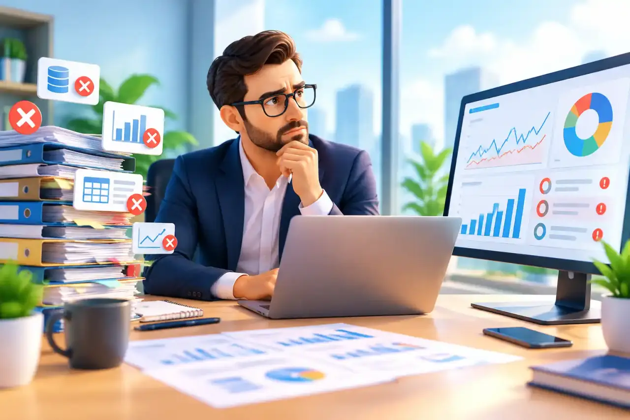 Tableau de bord Business Intelligence utilisé pour piloter la performance d'une entreprise
